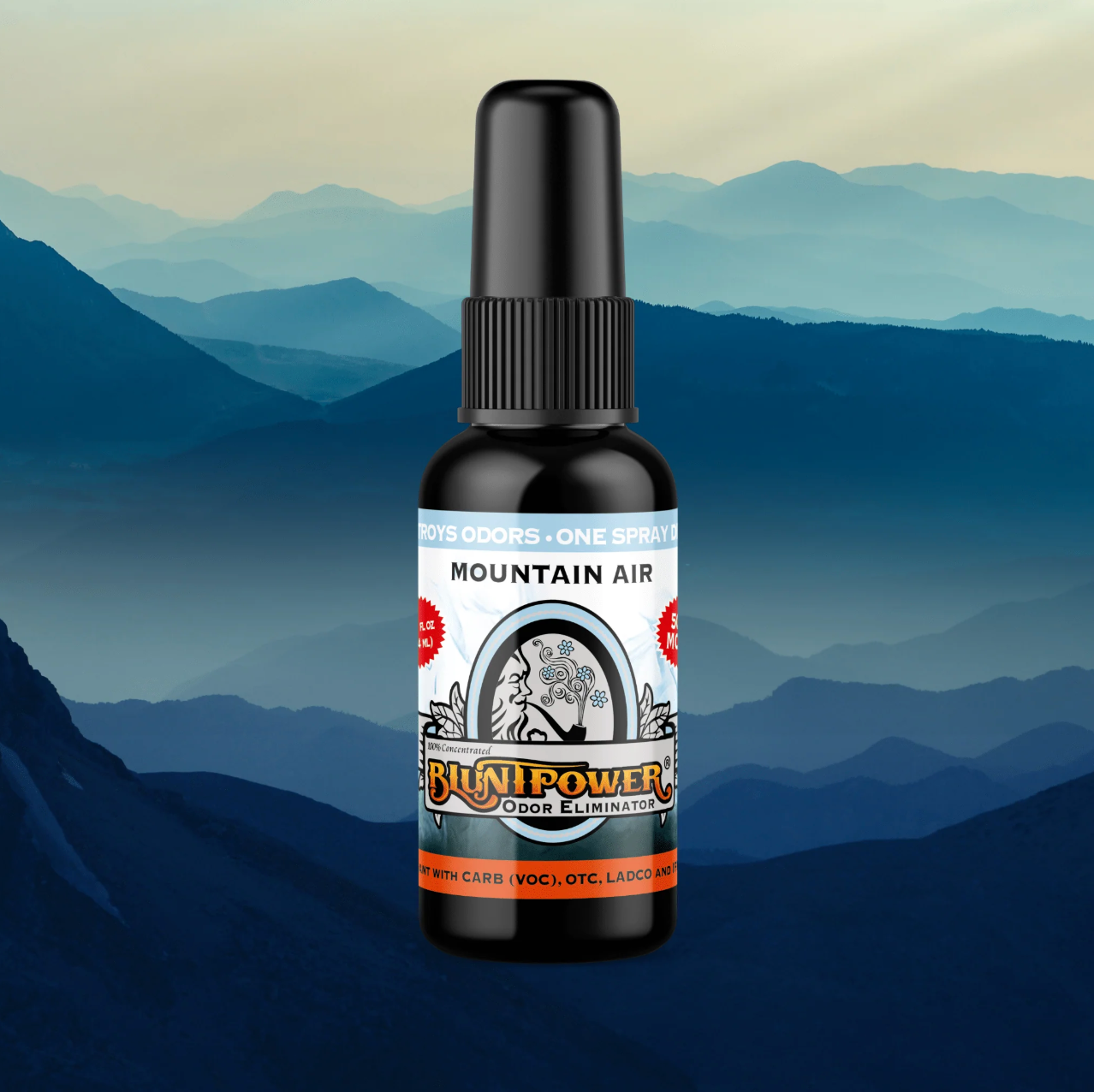BluntPower Mountain Air Odor Eliminator Spray